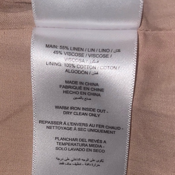 Significant other Elora belted mini blazer Linen dress size 6 front pockets - Picture 9 of 14